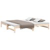 vidaXL Lit coulissant sans matelas 2x(80x200) cm Bois de pin massif