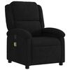 vidaXL Fauteuil de massage inclinable noir velours