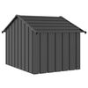 vidaXL Niche pour chien avec toit noir 83x130x85 cm acier galvanis&eacute;