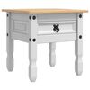 vidaXL Table d'appoint Corona Blanc 50 x 50 x 50 cm Pin massif