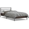 vidaXL Cadre de lit sans matelas ch&ecirc;ne marron 90x200 cm