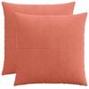 vidaXL Housse de coussin 2 pcs ALMELO Rouge orange 70 x 70 cm