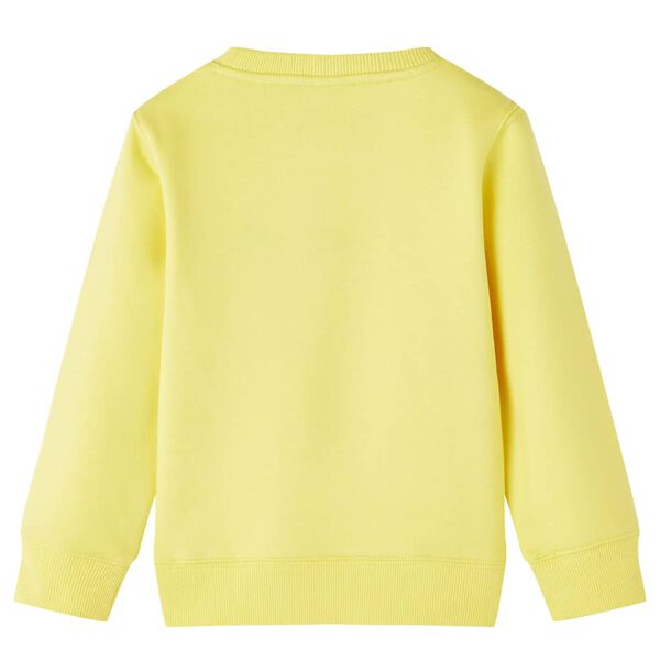 Sweat-shirt pour enfants jaune clair 140