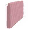 vidaXL Coussin de t&ecirc;te de lit rose 200 cm velours