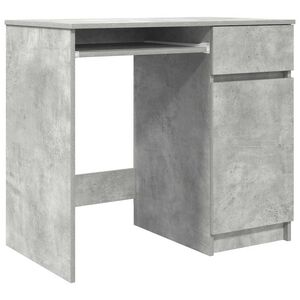 vidaXL Bureau gris b&eacute;ton 86x49x76 cm bois d'ing&eacute;nierie
