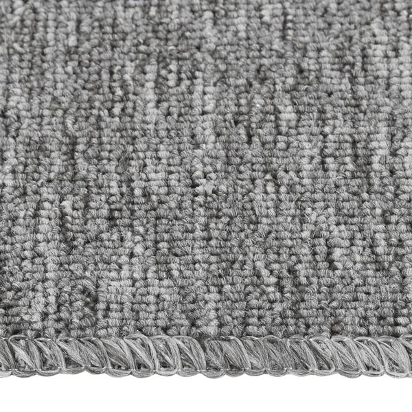 vidaXL Tapis d'escalier antidérapants 15pcs 60x25cm Gris Rectangulaire