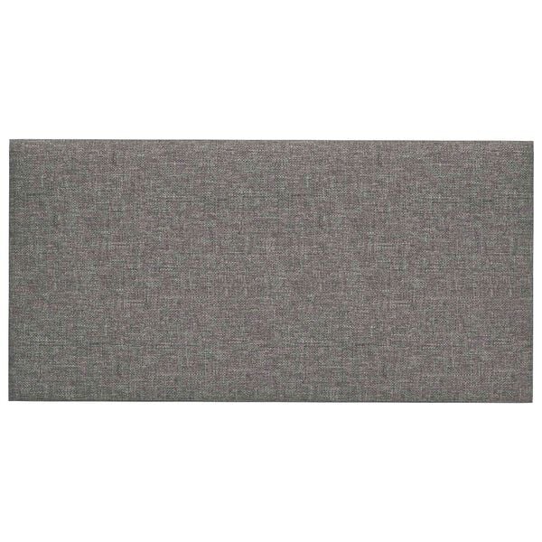 vidaXL T&ecirc;te de lit murale 12 pcs Gris clair 30 x 15 cm tissu