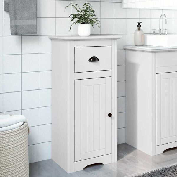 vidaXL Armoire de salle de bain BODO blanc 44x30x90 cm