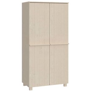 vidaXL Garde-robe HAMAR Marron miel 89x50x180 cm Bois massif de pin