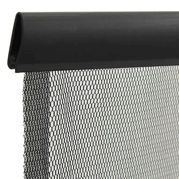 vidaXL Moustiquaire avec rideau en maille noir 100x220 cm polyester