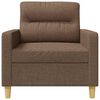 vidaXL Fauteuil Marron 60 cm Tissu