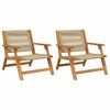 vidaXL Mobilier de jardin 2 pcs Beige 67 x 76 x 73 cm