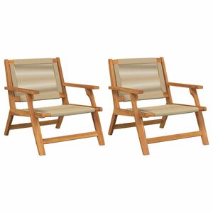 vidaXL Mobilier de jardin 2 pcs Beige 67 x 76 x 73 cm