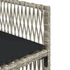 vidaXL Ensemble &agrave; manger de jardin et coussins 13 pcs gris clair rotin