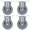 vidaXL Roulettes fixes 4 pcs 75 mm
