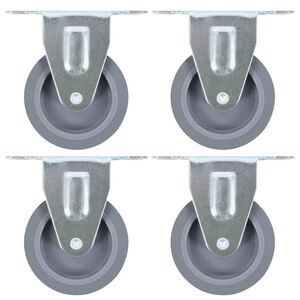 vidaXL Roulettes fixes 4 pcs 75 mm