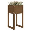 vidaXL Jardinières 2 pcs Marron miel 40x40x81 cm Bois massif de pin