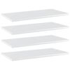 vidaXL Panneaux de biblioth&egrave;que 4 pcs blanc brillant bois d&rsquo;ing&eacute;nierie