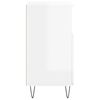 vidaXL Buffet Blanc brillant 60x35x70 cm Bois d'ing&eacute;nierie