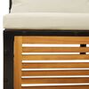 vidaXL Salon de jardin avec coussins 5 pcs Bois d'acacia solide
