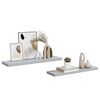 vidaXL &Eacute;tag&egrave;res murales flottantes 2 pcs Gris b&eacute;ton 90x23,5x3,8cm MDF