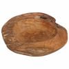 vidaXL Corbeille &agrave; fruits JEPARA &Oslash; 40 cm Bois de teck massif Rond