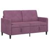 vidaXL Sofa avec rangement 2 place Pourpre 152 x 78 x 87 cm Polyester