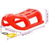 vidaXL Tra&icirc;neau Rouge 80x39,5x25,5 cm Polypropyl&egrave;ne