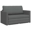 vidaXL Canap&eacute;-Lit Gris fonc&eacute; 124 x 71 x 78 cm tissu