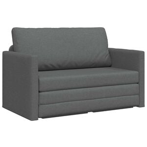 vidaXL Canap&eacute;-Lit Gris fonc&eacute; 124 x 71 x 78 cm tissu