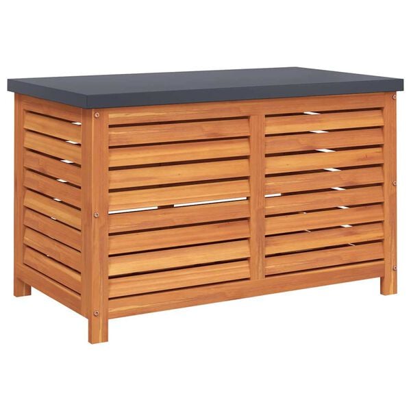 vidaXL Bo&icirc;te de rangement de jardin 60x50x55 cm bois d'eucalyptus