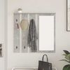 vidaXL Porte-manteau mural avec &eacute;tag&egrave;re Gris b&eacute;ton 84 x 10 x 80 cm