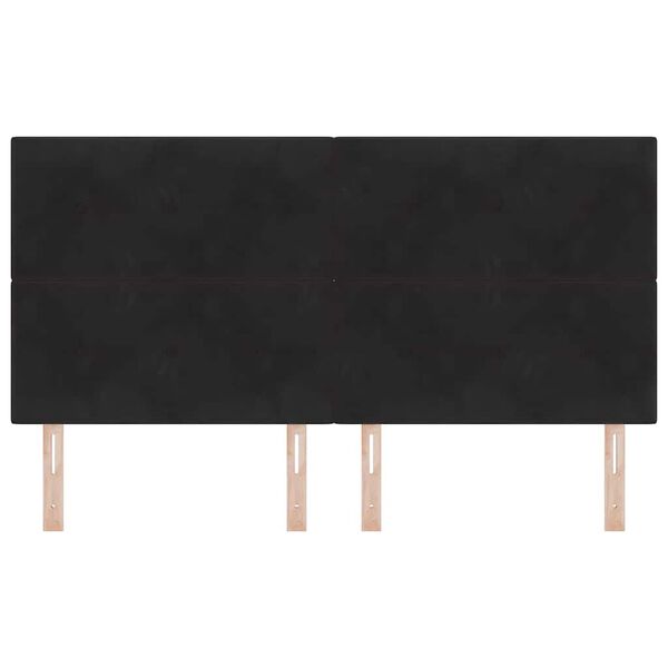 vidaXL T&ecirc;te de lit avec t&ecirc;te de lit Noir 180 cm Cuir synth&eacute;tique