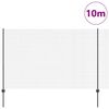 vidaXL Clôture avec poteau Gris 1,6 x 10 m Acier et PVC