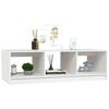 vidaXL Table basse blanc 110x50x34 cm bois de pin massif