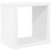 vidaXL &Eacute;tag&egrave;res cube murales 6 pcs Blanc 22x15x22 cm