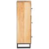 vidaXL Haut Armoire Marron 90 x 33 x 75 cm Bois de mangue massif