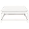 vidaXL Salon de jardin 3 pcs blanc bois de pin massif