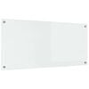 vidaXL Cr&eacute;dence de cuisine Transparent 110 x 50 cm verre tremp&eacute;