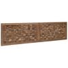 vidaXL T&ecirc;te de lit Montage mural Naturel 160 cm Bois de teck massif