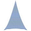 vidaXL Voile d'ombre 4 x 5 x 5 m HDPE Triangulaire Bleu et Blanc