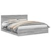 vidaXL Cadre de lit Gris Sonoma 180 x 200 cm Bois Ing&eacute;nierie