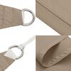 vidaXL Voile de parasol Tissu Oxford triangulaire 5x6x6 m Taupe