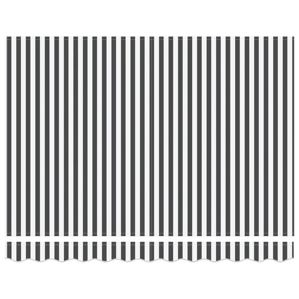 vidaXL Auvent R&eacute;tractable Anthracite et blanc 350 x 250 cm