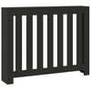 vidaXL Cache-radiateur noir 104x20x82 cm bois d'ingénierie