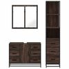 vidaXL Ensemble de meubles de salle de bain 3 pcs Chêne marron