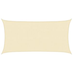 vidaXL Voile d'ombrage 160 g/m&sup2; Cr&egrave;me 2,5x4,5 m PEHD