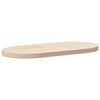 vidaXL Plateau de table ovale en pin massif 70 x 35 x 2,5 cm