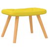 vidaXL Chaise à bascule avec tabouret Jaune moutarde Tissu