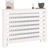 vidaXL Cache-radiateur Blanc 108,5x19x84 cm Bois massif de pin